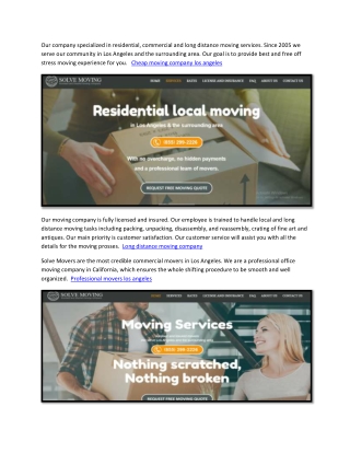 Commercial movers los angeles
