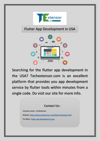 Flutter App Development in USA