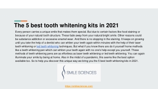 The 5 best tooth whitening kits