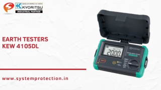 Earth Testers | KEW 4105DL | Kyoritsu Products Dealer in Vadodara | India