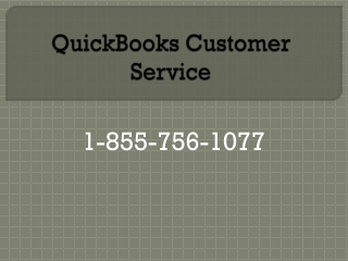 QuickBooks Customer Service 1-855-756-1077