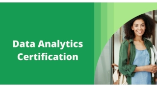 Data Analytics Certification