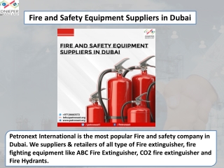 Fire and Safety Equipment Suppliers in Dubai