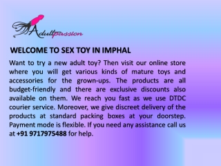 Sex Toys In Imphal Call  919717975488