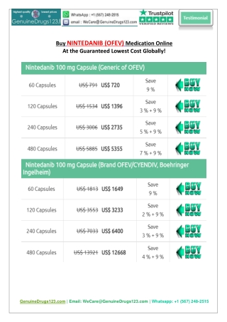 Buy OFEV Capsule Online