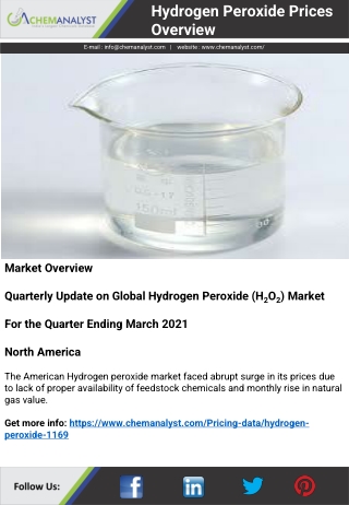 Hydrogen Peroxide Prices, News, Chart, Trend | ChemAnalyst