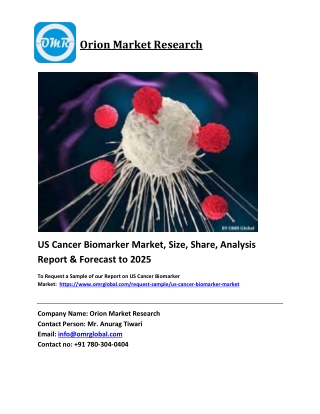US Cancer Biomarker Market Trends, Size, Competitive Analysis and Forecast 2019-