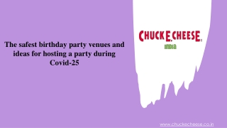 The safest birthday party venues and ideas for hosting a party during Covid-25