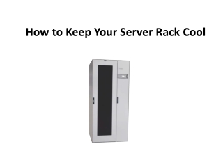 How to Keep Your Server Rack Cool