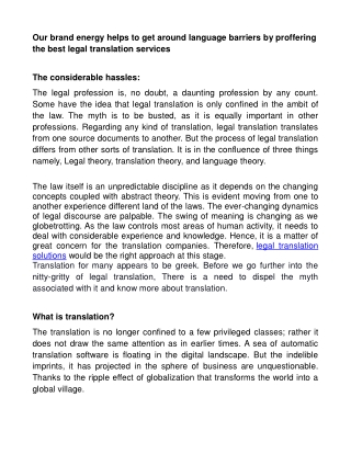 Legal translation Services at acadestudio