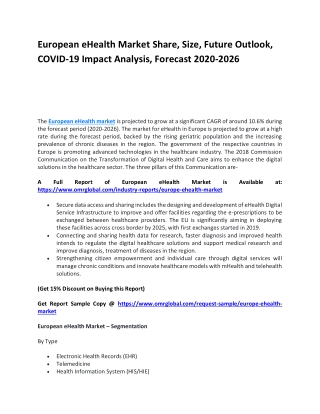 European eHealth Market