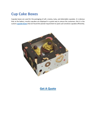 Cup Cake Boxes-Custom Pastry Boxes