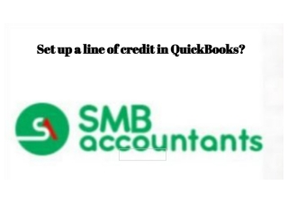 Set up a line of credit in QuickBooks