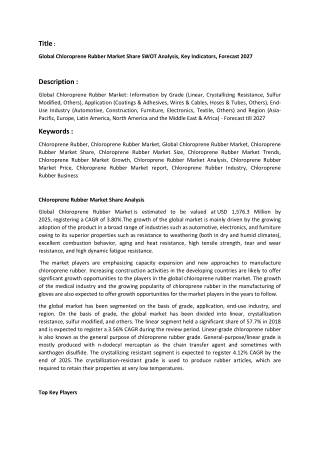 Chloroprene Rubber Market Analysis.docx