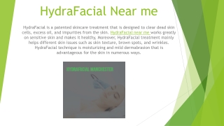 HydraFacial Near me
