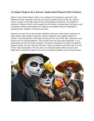 Unique Things To do in Arizona