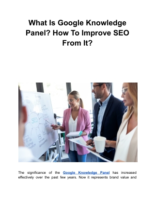 What Is Google Knowledge Panel? How To Improve SEO From It?