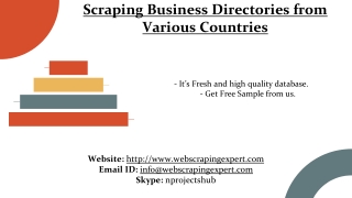 Scraping Business Directories from Various Countries