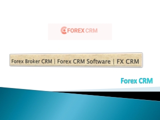 Forex Broker CRM | Forex CRM Software | FX CRM