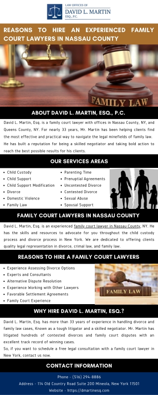 Reasons to Hire an Experienced Family Court Lawyers in Nassau County