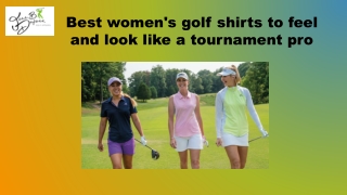 Best women's golf shirts to feel and look like a tournament pro