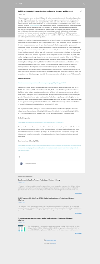 Service Fulfillment Market - Global Industry Analysis and Forecast | 2025