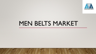 Men Belts Market