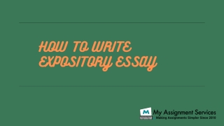 How to write Expository Essay