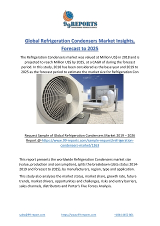 Global Refrigeration Condensers Market Insights, Forecast to 2025