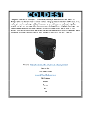 Coolers  Thecoldestwater.com