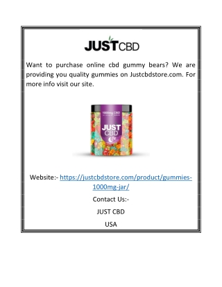 Cbd gummy bears  Justcbdstore.com (4)