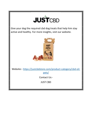 CBD Dog Treats  Justcbdstore.com