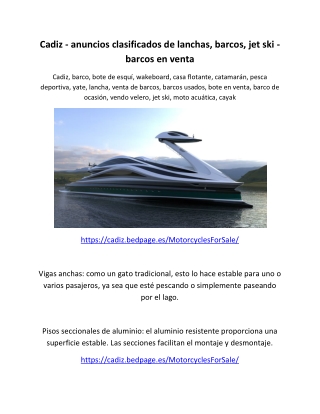 Cadiz - anuncios clasificados de lanchas, barcos, jet ski - barcos en venta-converted