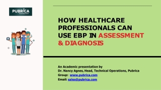 How healthcare professionals can use EBP in assessment & diagnosis – Pubrica