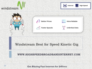 Windstream Communications Best for Speed Kinetic Gig - High Speed Broadband Internet