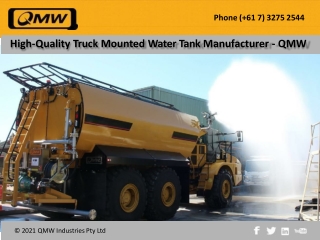 High-Quality Truck Mounted Water Tank Manufacturer – QMW