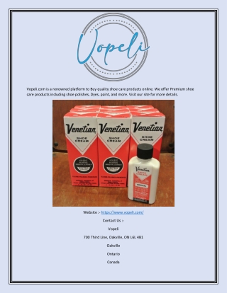 Buy Quality Shoe Care Products Online  Vopeli.com