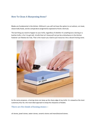 Can you use water on a sharpening stone