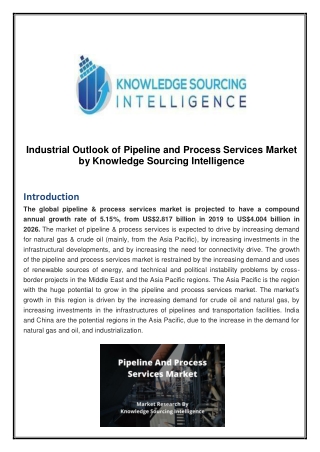 Industrial Outlook of Pipeline And Process Services Market