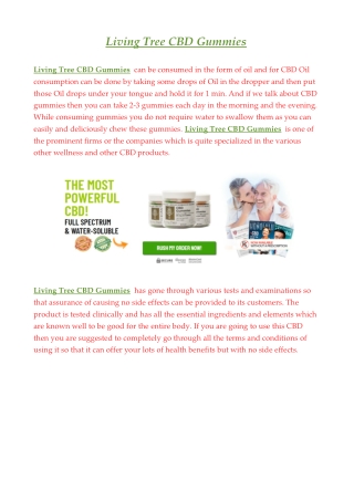 Living Tree CBD Gummies