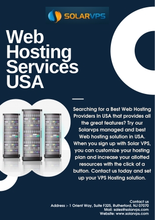 Web Hosting Services USA