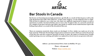 Bar Stools In Canada