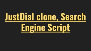Justdial Clone Script-Search Engine Script