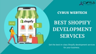 Certified Shopify Development Services