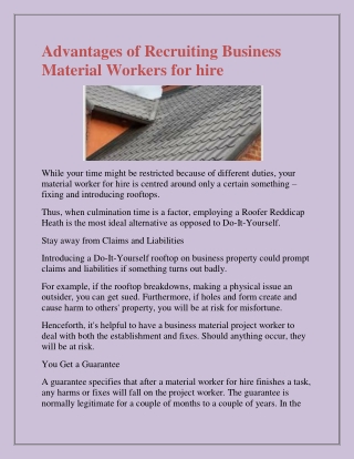 Get The Best Roofer in Whitehouse Common.