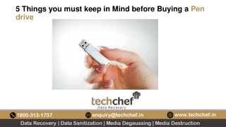 5 Things you must keep in Mind before Buying a Pen drive