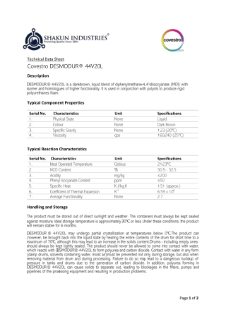 Polymeric & Monomeric Isocyanates