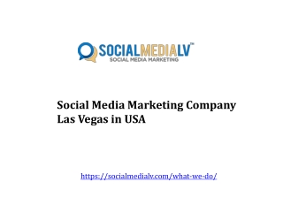 Social Media Marketing Company Las Vegas in USA