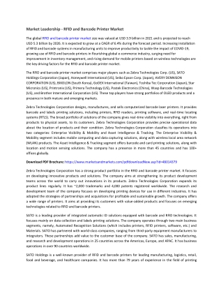 RFID and Barcode Printer Market