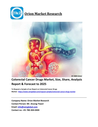 Colorectal Cancer Drugs Market Trends, Size, Competitive Analysis and Forecast 2